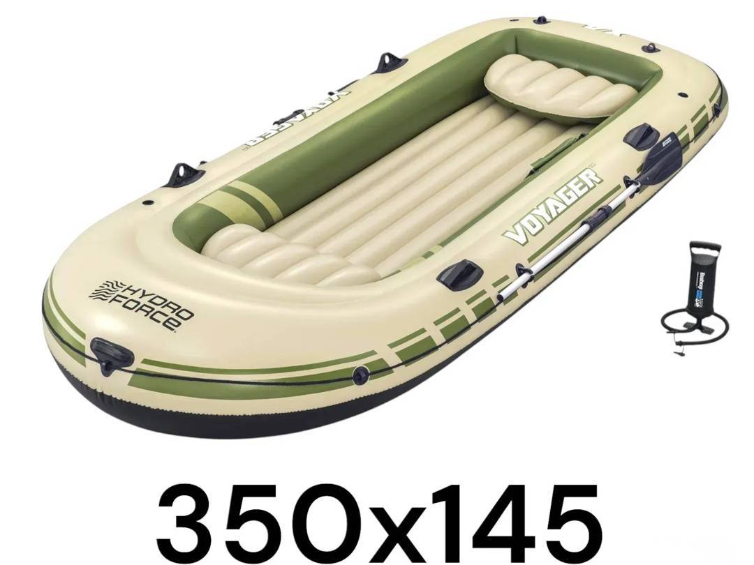 Надувний човен Bestway Hydro-Force Voyager X4, 350×145 cm