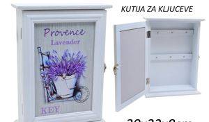 Дерев’яна ключниця Provence, 30×22×8 см — Šabac