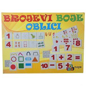 Розвивальна гра «Цифри, кольори, форми» 4 в 1 — Šabac