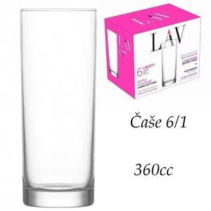 Високі склянки LAV Liberty для лонг-дринків, набір 6 шт., 360 ml — Šabac