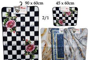 Набір килимків для ванної 2 в 1, 60×90 і 45×60 см — Šabac