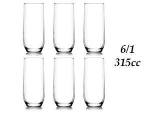 Високі скляні склянки, набір 6 шт., 315 ml — Šabac