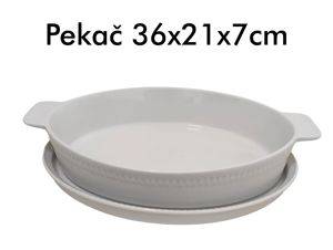 Форма для запікання з ручками й підставкою, 36×21×7 cm — Šabac