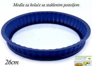 Силіконова форма для пирога й тарту зі скляним дном, 26 cm — Šabac