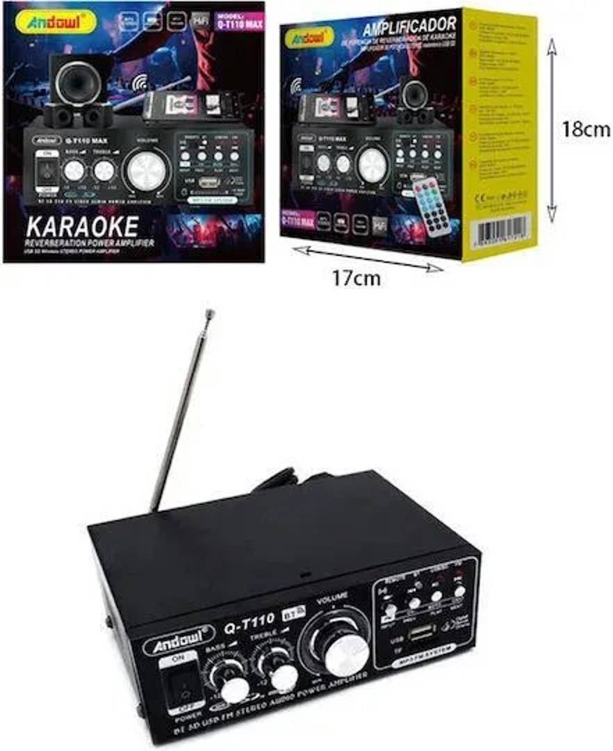 Karaoke-Stereo-Verstärker Andowl Q-T110 Max mit Reverb, USB und SD