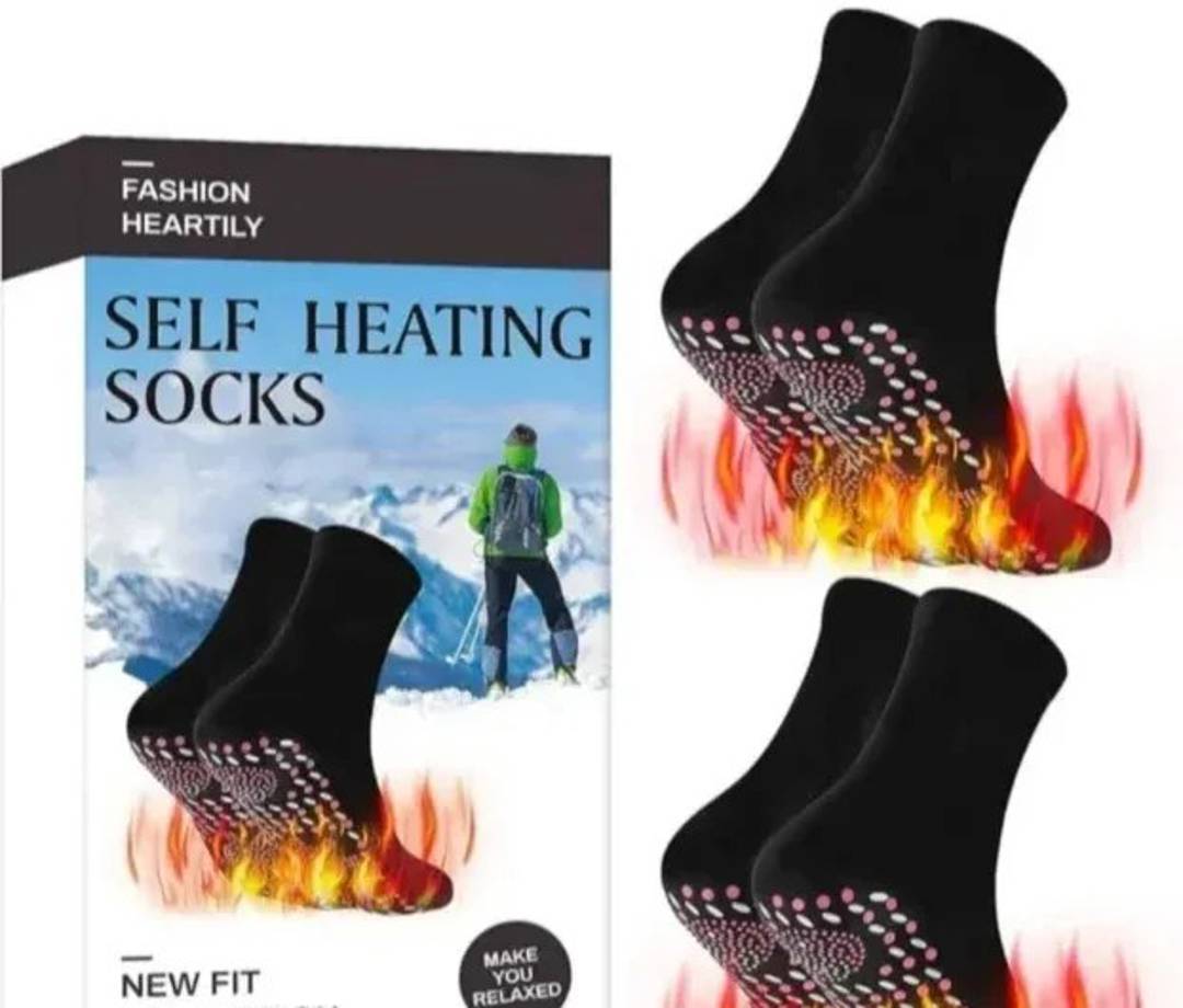 Selbsterwärmende Akupressursocken mit Turmalin
