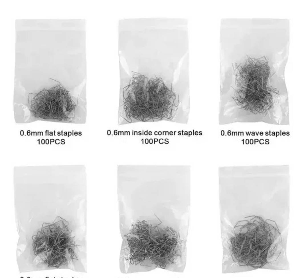 Capse pentru aparat de sudură plastic, set de 600 sau 1200 buc.