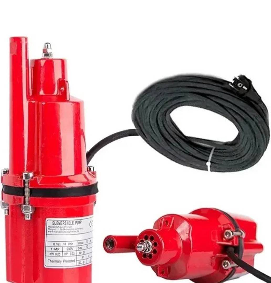 Tauch-Vibrationspumpe LULI 600 W für Brunnen, 10-m-Kabel