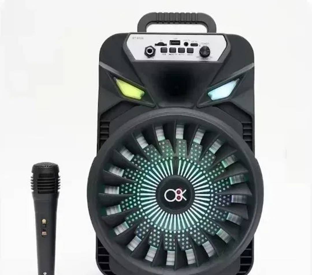 Karaoke Bluetooth zvučnik 8" BT-8106 sa LED osvetljenjem i radiom