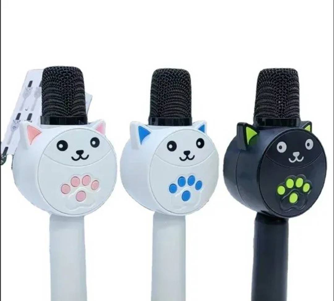 Kinder-Karaoke-Mikrofon in Katzenform mit Lautsprecher