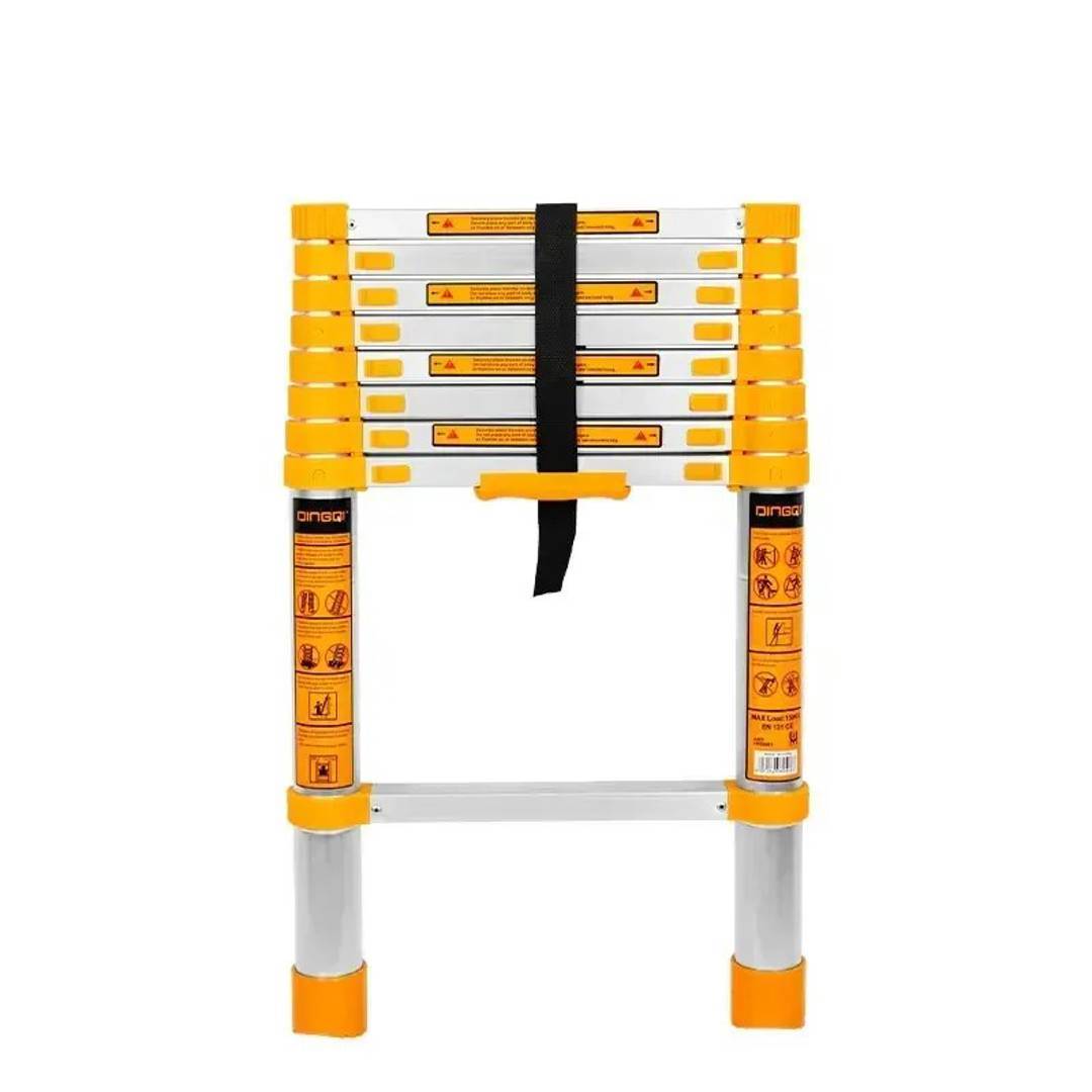 Dingqi telescopic aluminum ladder, 3.2 m, 150 kg capacity