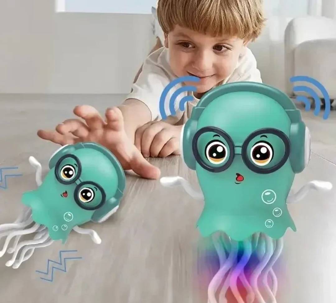 Tanzendes Oktopus-Spielzeug mit Musik und Lichtern, USB-aufladbar