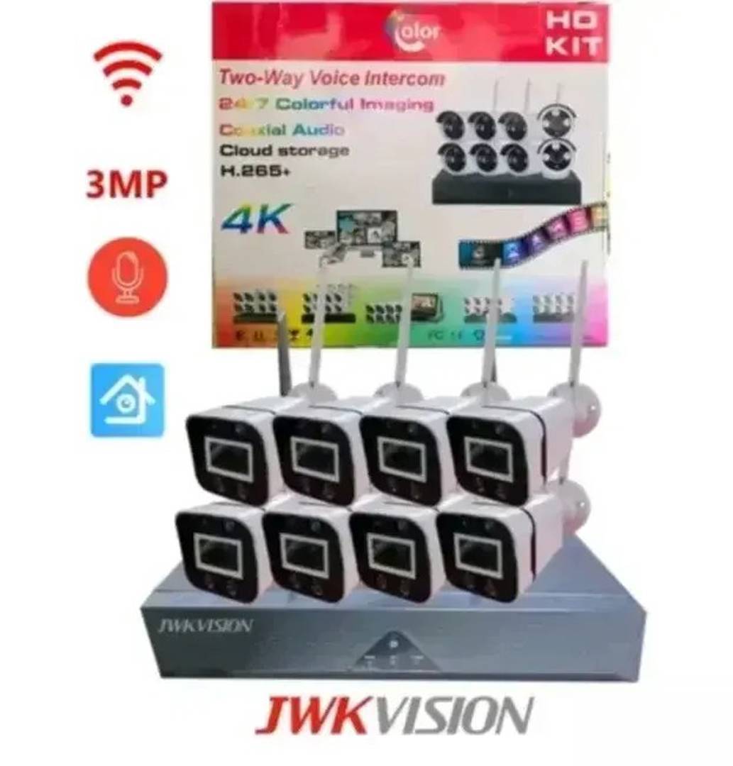Комплект Wi-Fi відеоспостереження з 8 камерами 3 МП і NVR-реєстратором