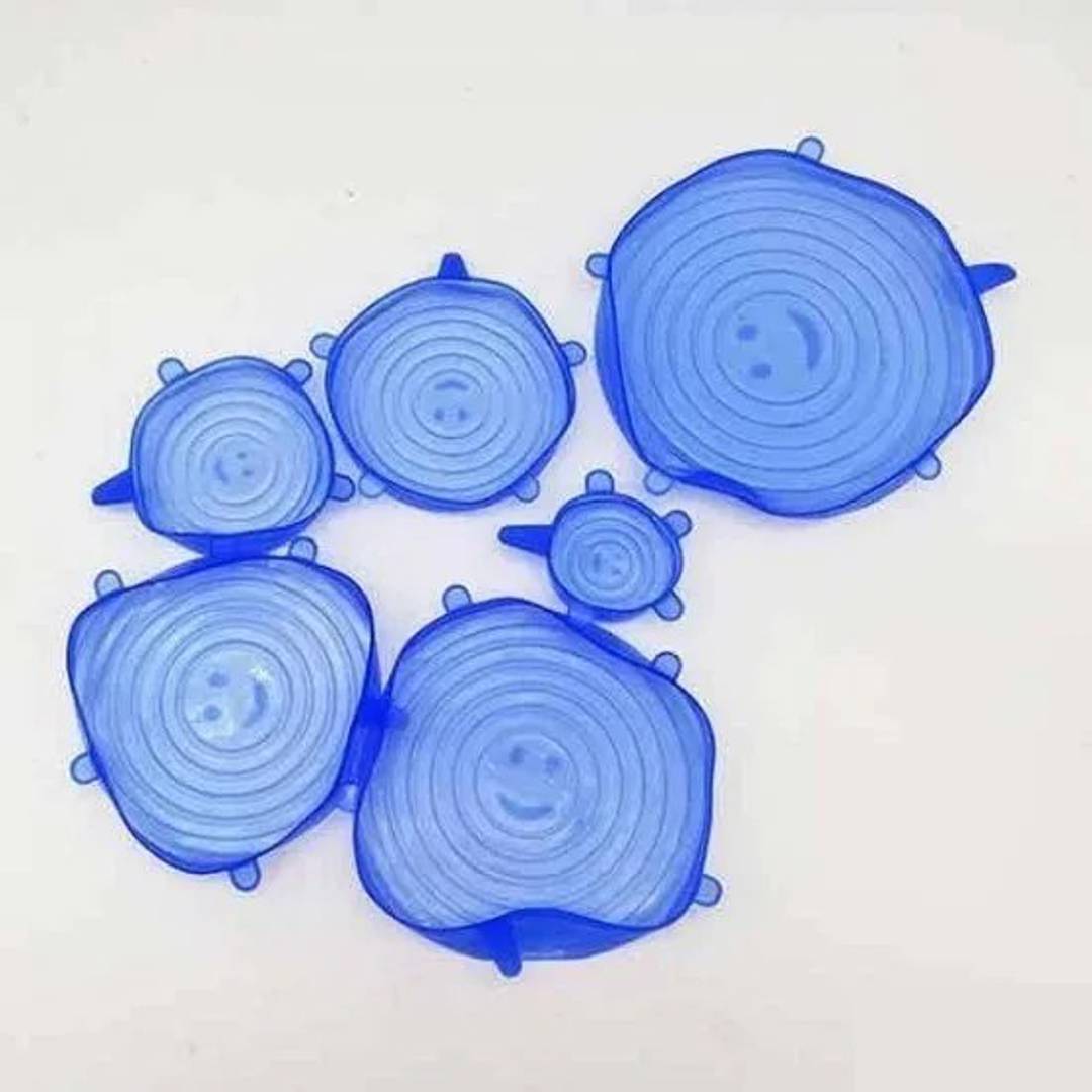 Universelle dehnbare Silikondeckel, 6er-Set