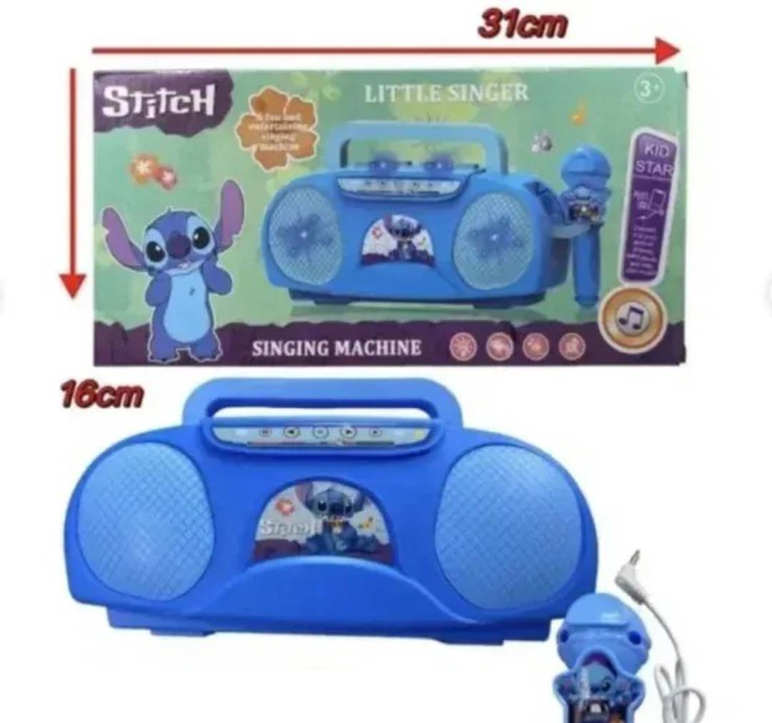 Kinder-Radio mit Karaoke-Mikrofon, 31 x 16 cm