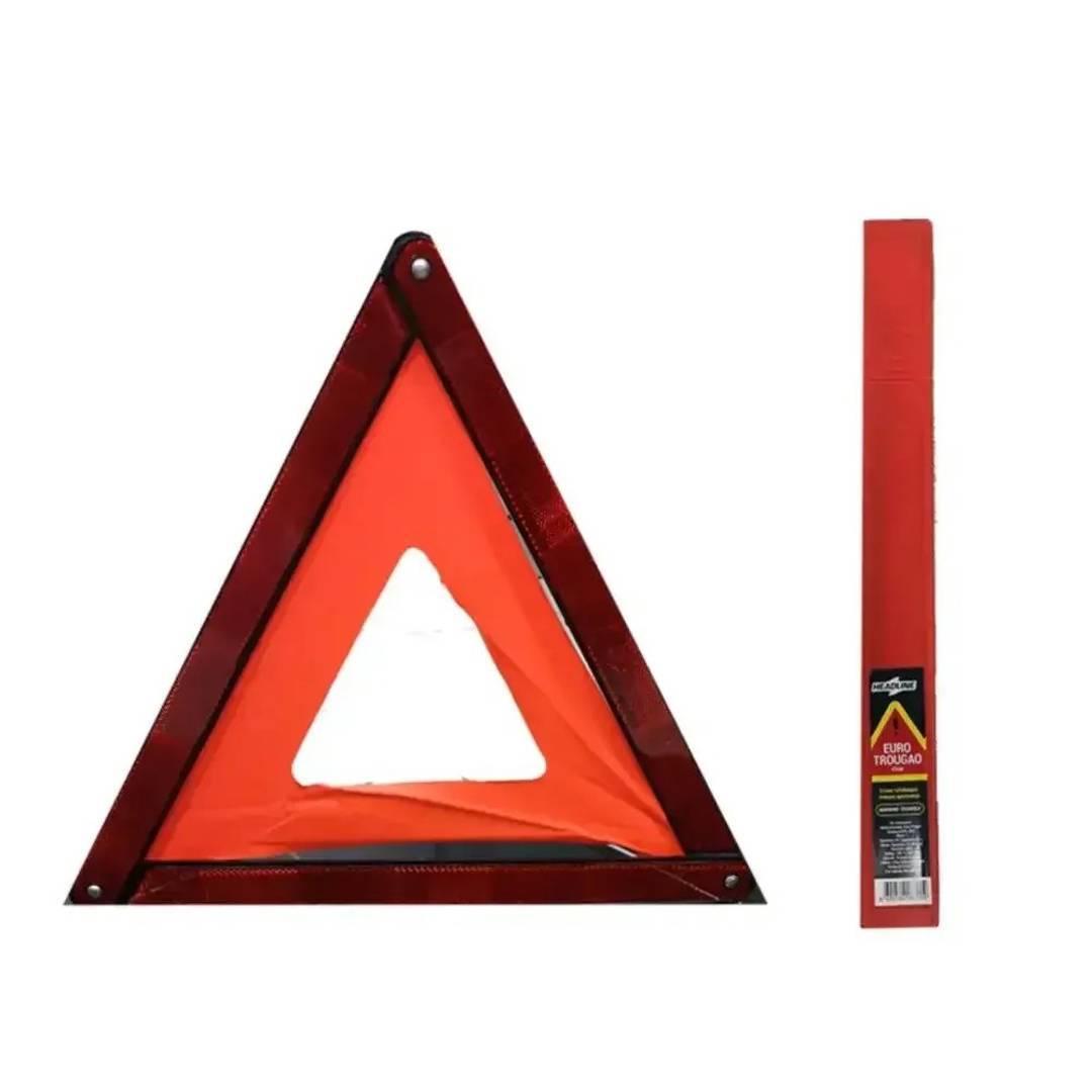 43 × 39 cm warning triangle in a case