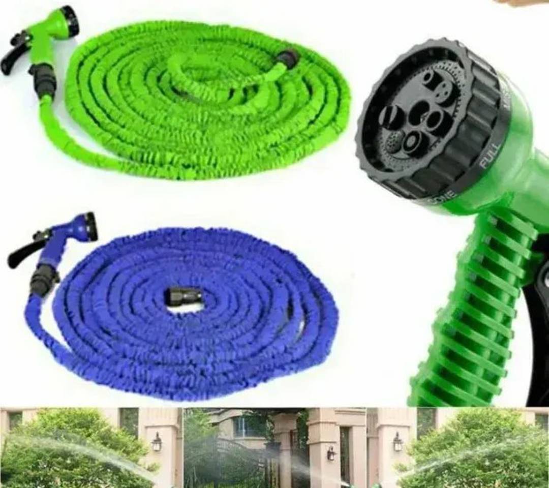 Dehnbarer Gartenschlauch mit 7-Funktions-Brause, 30 m und 45 m