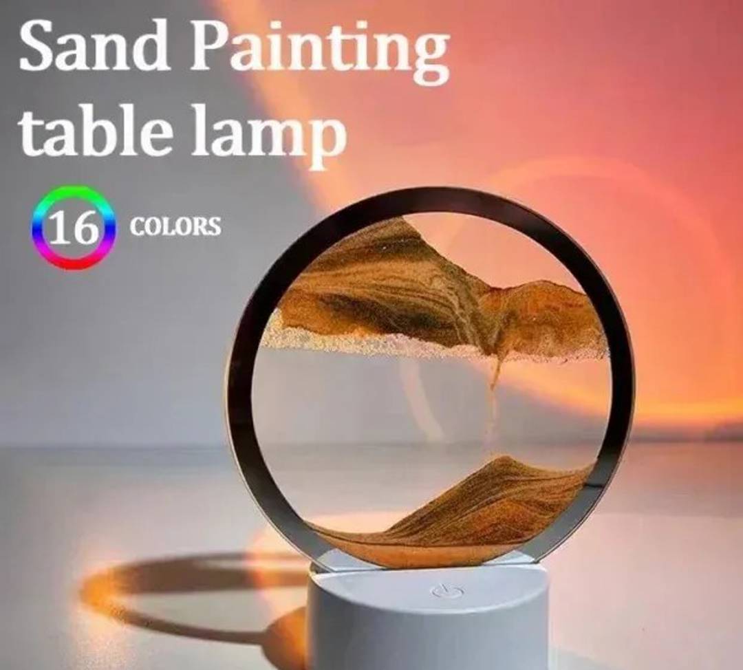 LED-Sandlampe mit beweglicher 3D-Landschaft
