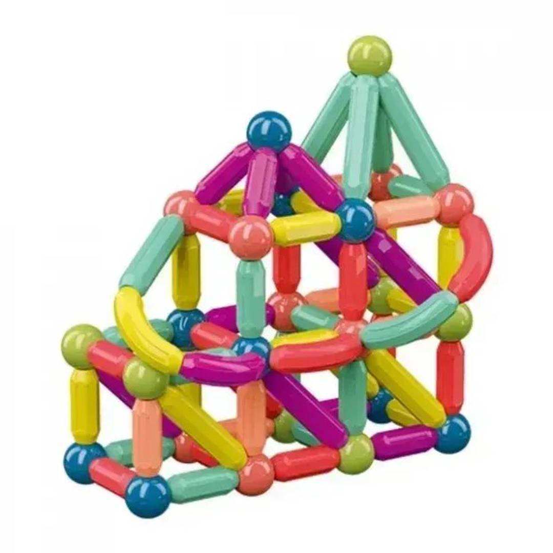 Magnetische Stäbe und Kugeln zum Bauen, 42 Teile