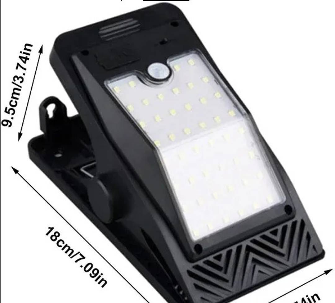 Solar-LED-Lampe mit Klemme und Bewegungsmelder Aerbes AB-TY237