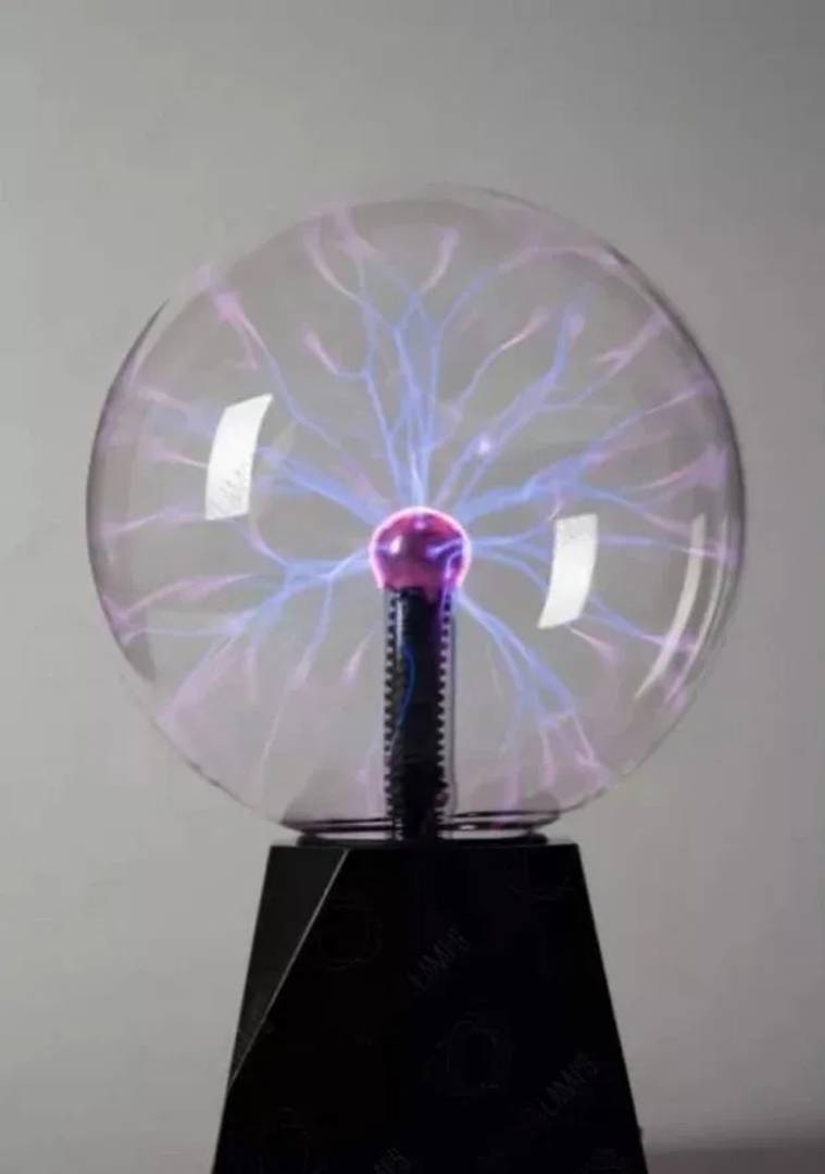Teslas Plasmakugel mit Blitzeffekt, Durchmesser 16 cm