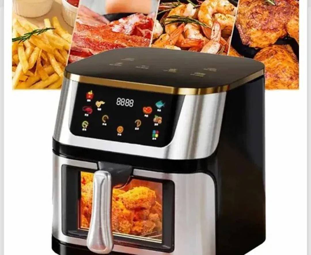 12 L air fryer with digital panel and viewing window