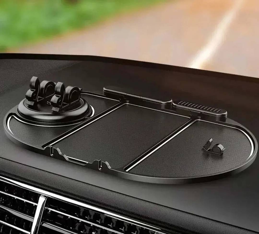 Covoraș antiderapant pentru bord cu suport de telefon 360°