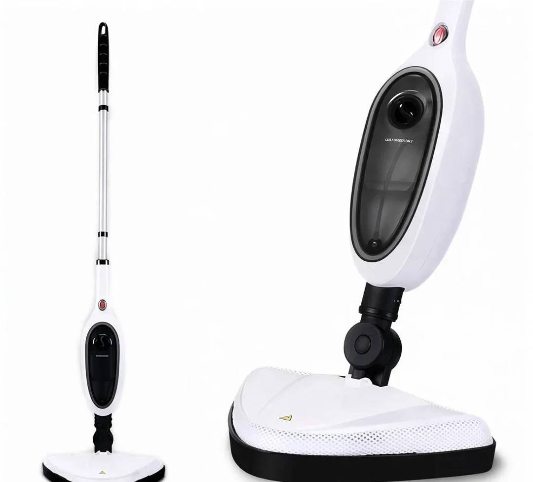 Паровая швабра 1300 Вт с треугольной насадкой и салфеткой из микрофибры