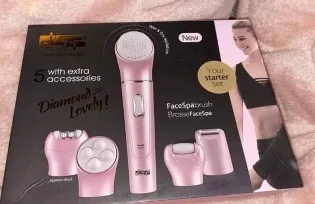Aparat za negu lica i tela DSP 5 u 1 sa epilatorom i četkom za lice