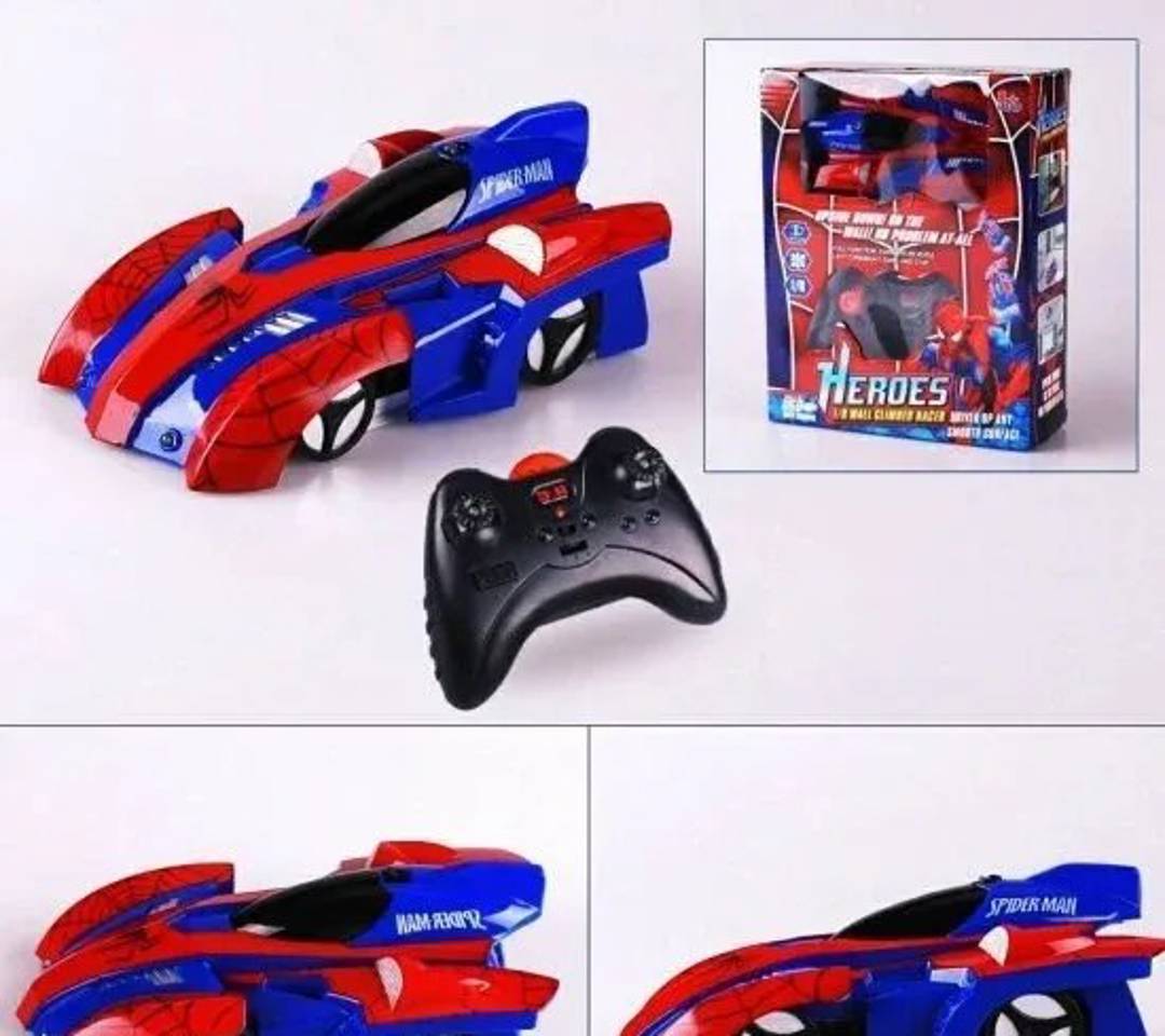 Autić na daljinski Spajdermen koji vozi po zidu i plafonu