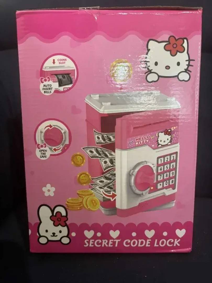 Elektronischer Kinder-Sparsafe mit Code, Hello-Kitty-Motiv