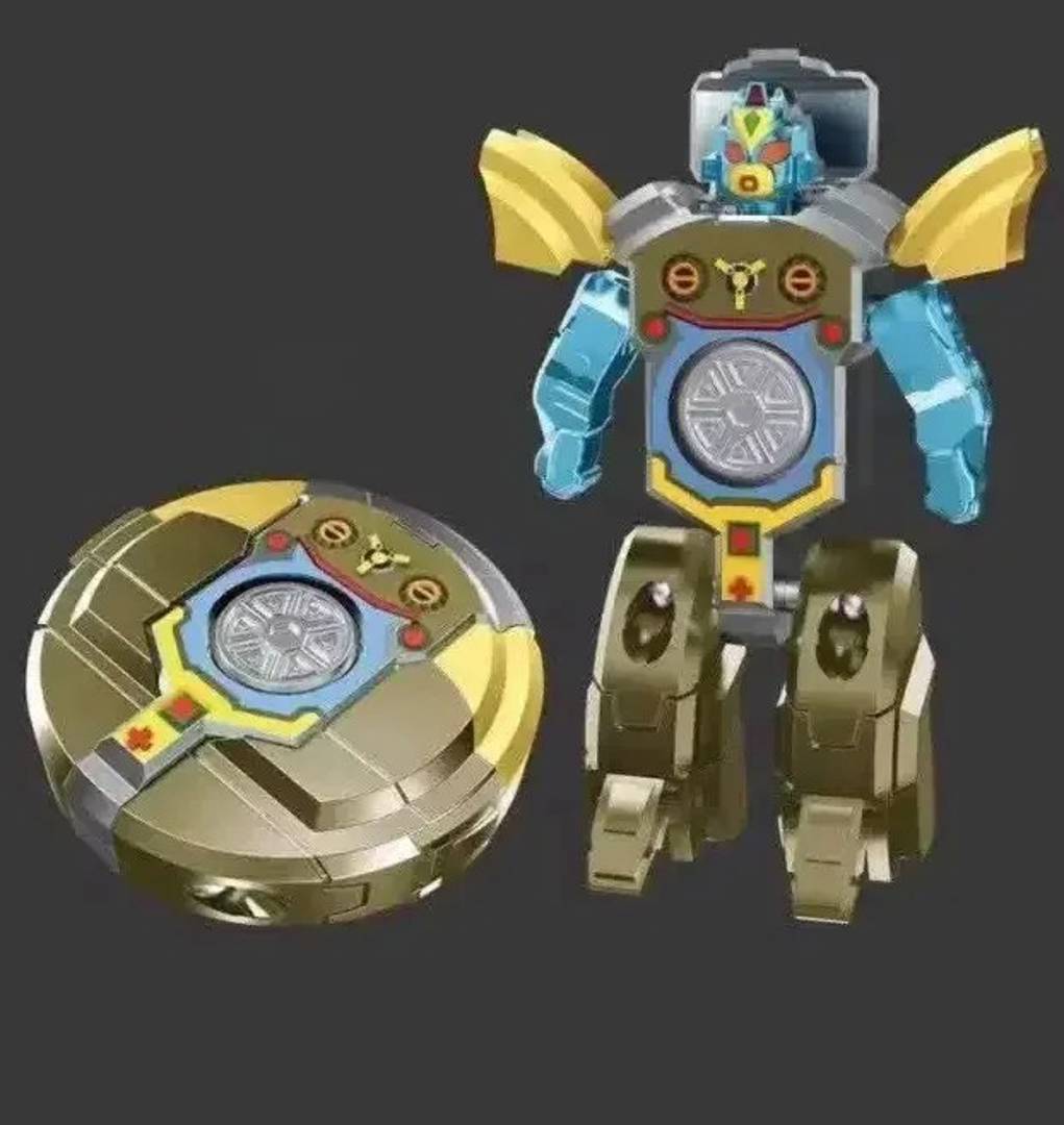 Mini robot transformabil, jucărie, 10 cm