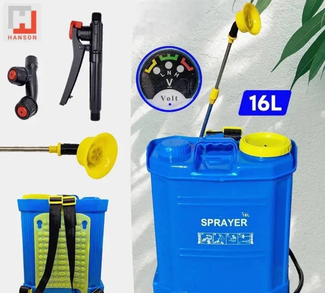 16 L battery-powered backpack sprayer with 12 V / 15 Ah battery