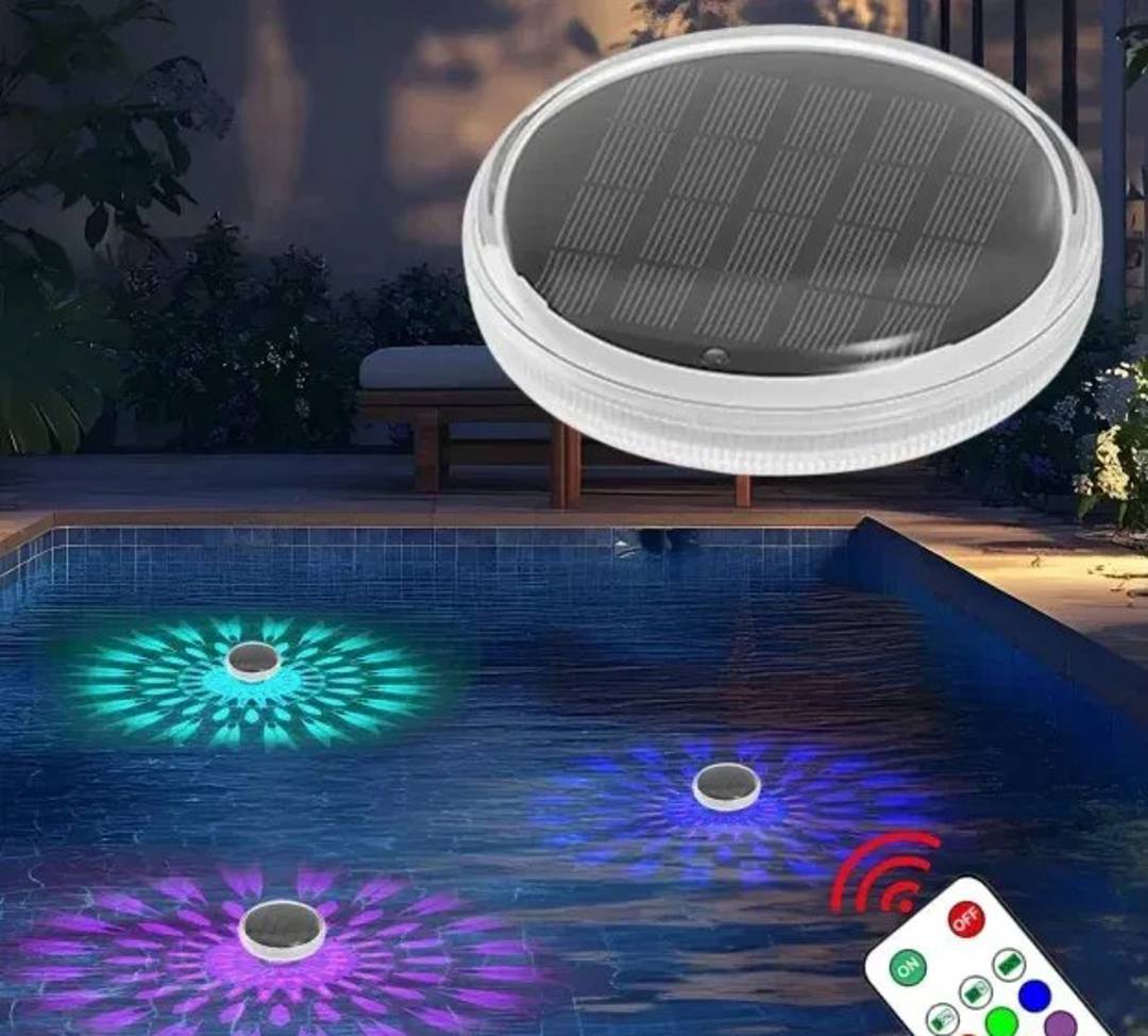 Solarna plutajuća RGB LED lampa za bazen i fontanu sa daljinskim