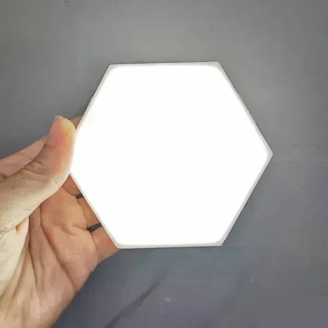 Sechseckige LED-Touchlampen mit Fernbedienung, 3er-Set