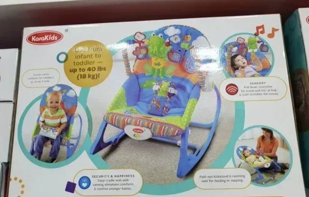 Njihalica-ležaljka za bebe do 18 kg sa muzikom i vibracijom