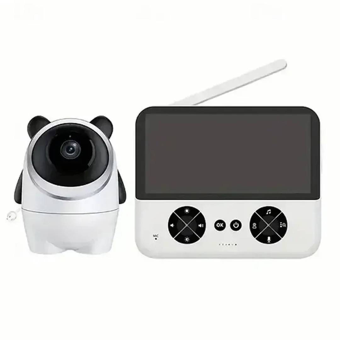 Baby-Videomonitor mit 4,3-Zoll-Display und schwenk- und neigbarer Kamera
