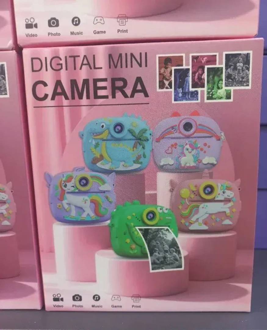 Dino gyerek digitális fényképezőgép hőnyomtatóval