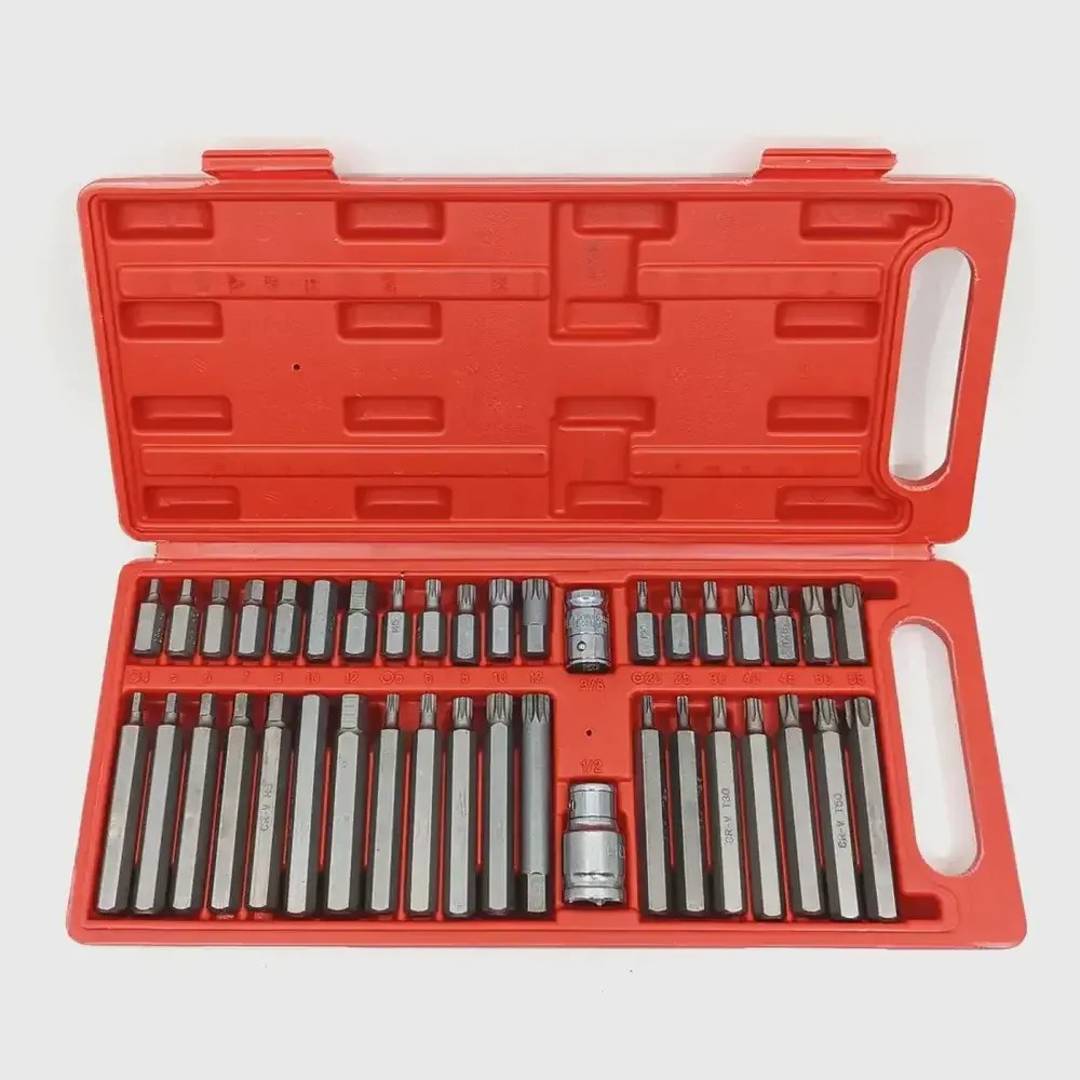 Set bitova Torx, Hex i Spline Hanson, 40 delova u koferu