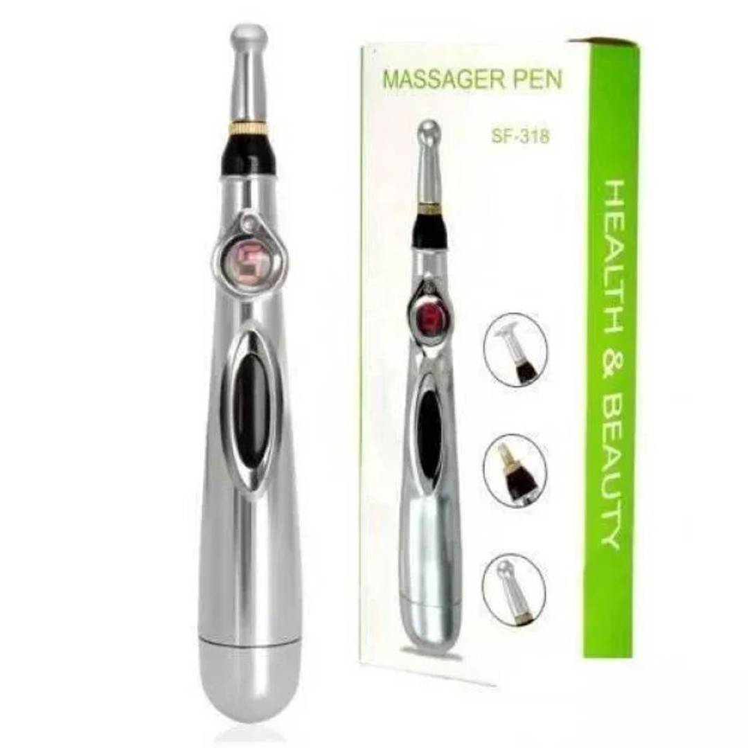 Massage-Stift für Elektroakupunktur mit 3 Aufsätzen