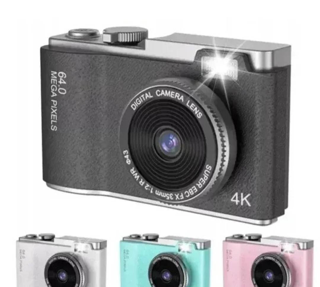 Digital camera in a retro style, 64 MP and 4K video