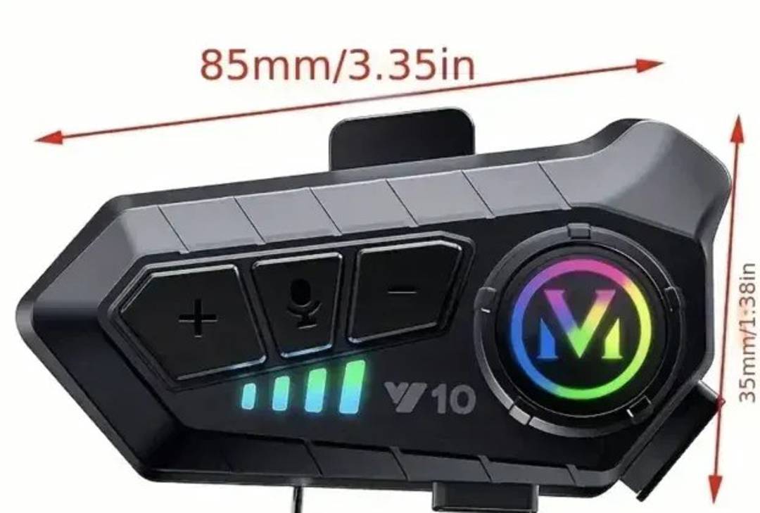 Bluetooth-Kommunikationsgerät mit Kopfhörern für den Helm V10