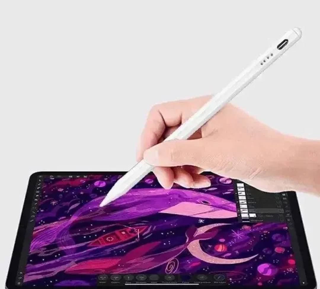 Aktiver Eingabestift für iPad mit USB-C-Ladeanschluss, Palm Rejection und Neigungserkennung