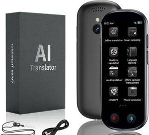 Tragbarer KI-Sprachübersetzer mit Touchscreen und Kamera — Beograd