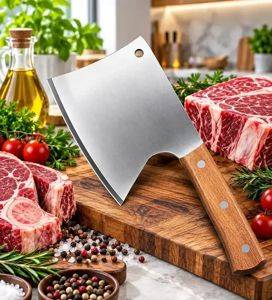 Fleisch- und Knochenbeil Hakmesser INOX, Klinge 25 cm — Beograd