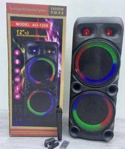 Karaoke Bluetooth zvučnik Avcrowns AO-1299 2 × 12" sa daljinskim — Beograd