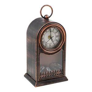 Dekorative LED-Lampe mit Uhr und Kaminfeuereffekt, 25 x 14 x 40 cm — Beograd