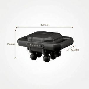 Elektrisches Körpermassagegerät mit 6 Massageköpfen, Wärmefunktion und LED-Display — Beograd