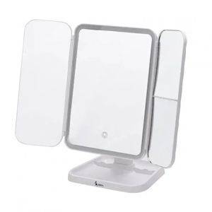 Dreiteiliger LED-Kosmetikspiegel mit Touch-Bedienung und USB-Ladefunktion — Beograd