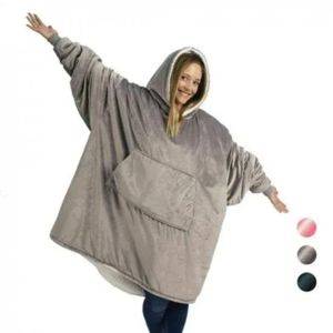 Kuscheldecke als Hoodie mit Ärmeln, Kapuze und Tasche, Unisex — Beograd